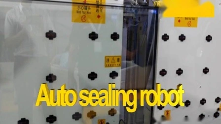 Robot auto de aislamiento del sellador del sellante del silicón de la máquina de procesamiento de vidrio con doble acristalamiento