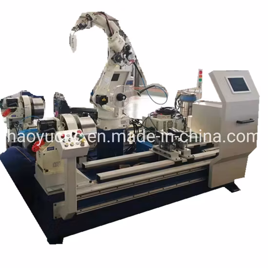 Máquina de soldadura automática de robot CNC MIG TIG, piezas de automóvil, cilindro de andamio, brida de tubo de tanque industrial